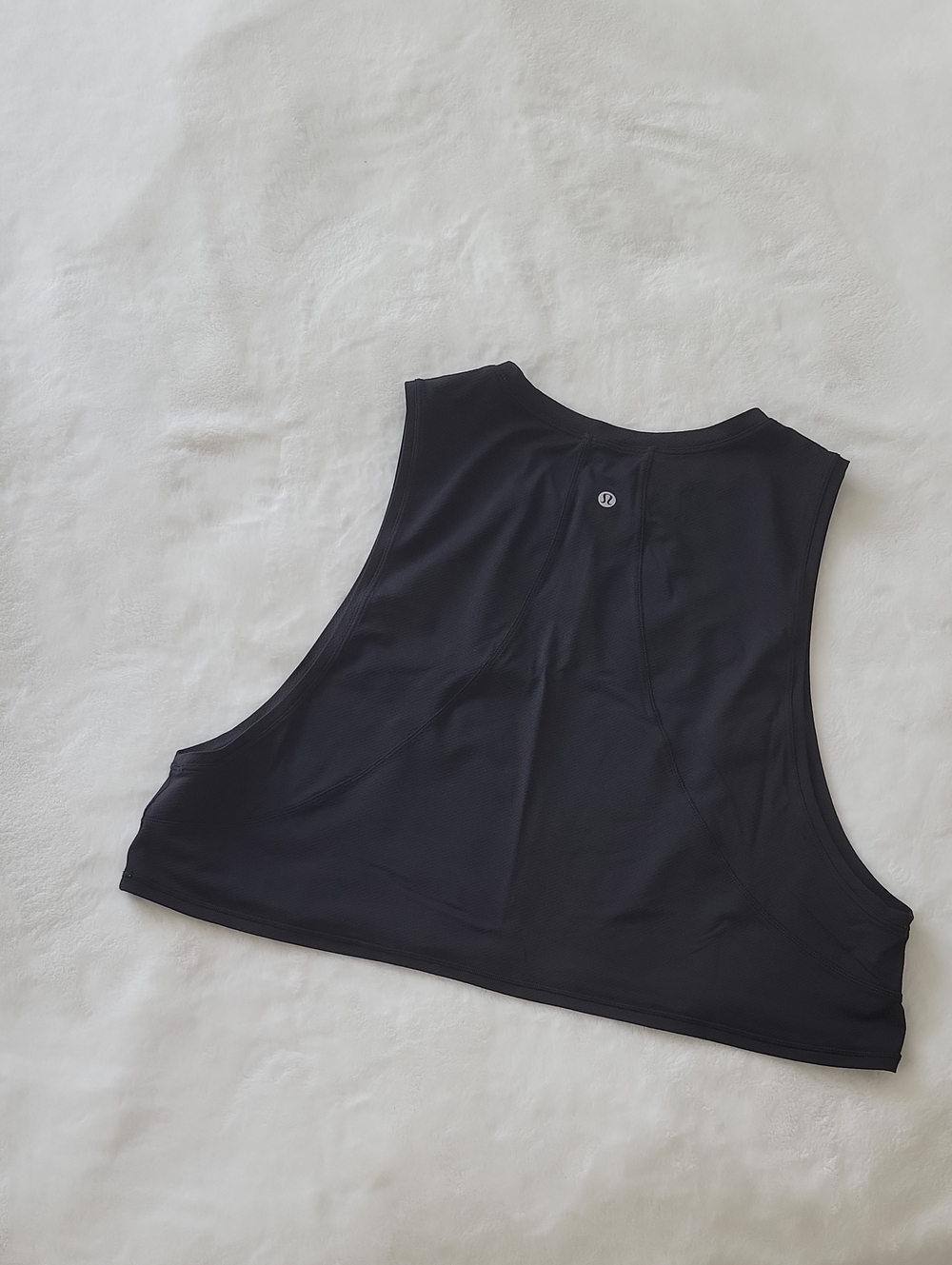 lululemon athletica Black Cropped Performance Tank